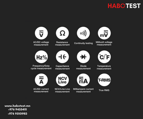 HT129 Ухаалаг дижитал мультметр /Smart Digital Multimeter/