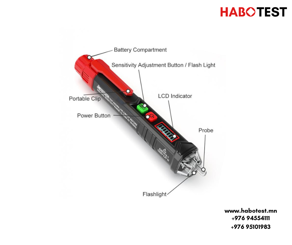 HT100 12-1000V AC Хүчдэл шалгагч /Индикатор/